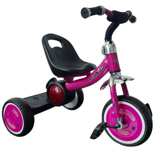 [3325] ACC Triciclo metálico con luces y musical MTB115 Fucsia