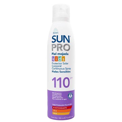 [3326] Bloqueador Spary SUN PRO Piel Mojada Kids 110SPF 180ml