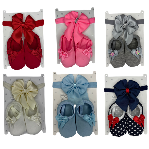 [3327] R332 Baletas + Balaca Coquette Colores Surtidos