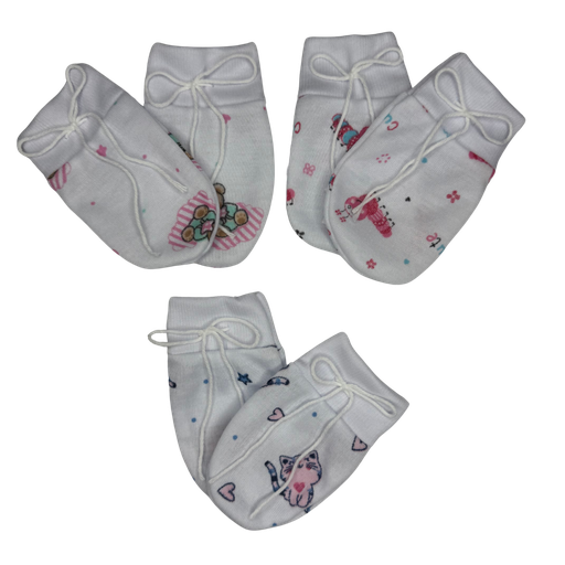 [3331] R308 Mitones x3 Unidades Colores Surtidos Niña