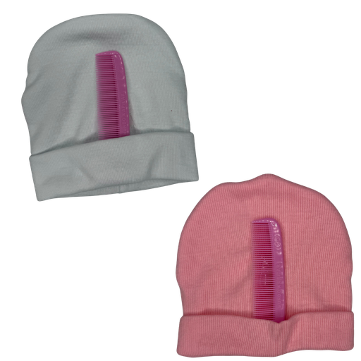 [3333] R329 Gorro + Peineta Colores Surtidos Niña