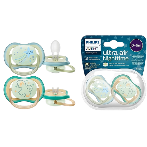[3394] ACC Chupo entretenedor AVENT Mamila x2 unidades 0-6m Verdes
