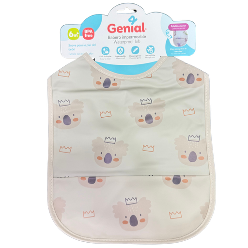 [3430] ACC Babero Impermeable GNBB3023 Cafe-Koala 6+