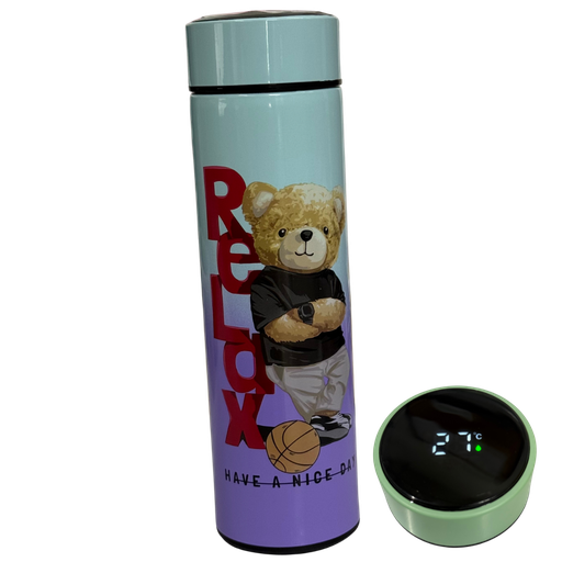 [3412] ACC Termo Botella Isotermica 9909 500ml Aguamarina Oso