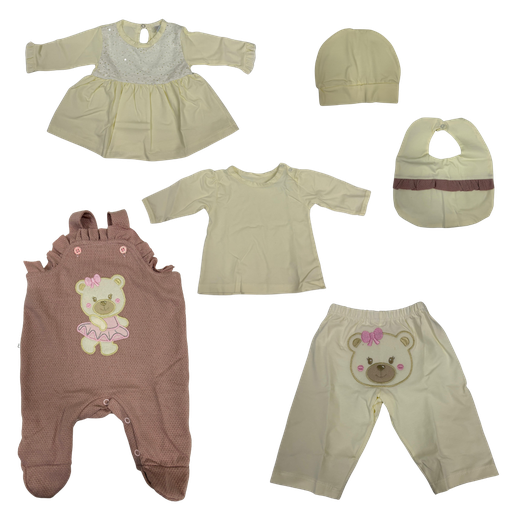[3520] R7029 Primer Día Lentejuelas (Línea Premium) Curuba Camel Talla:Única
