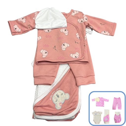 [3596] R12177 Primer Dia Koala x6 Piezas Palo De Rosa Talla:Unica