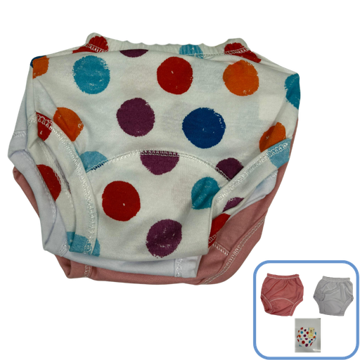 [3599] R0034 Calzon Niña x3 Piezas Colores Surtido Talla:Unica