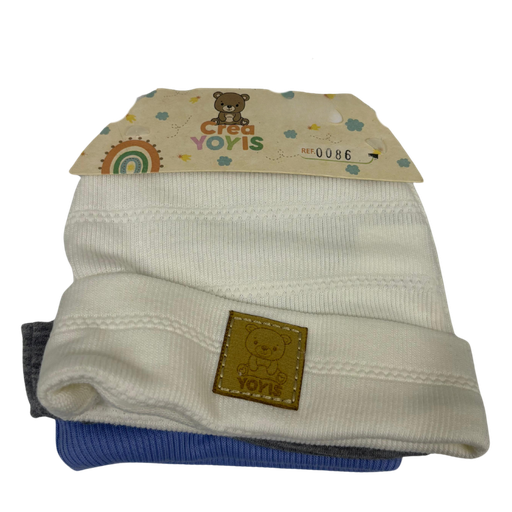 [3601] R0086 Gorro Niño x3 Piezas Colores Surtido Talla:Unica