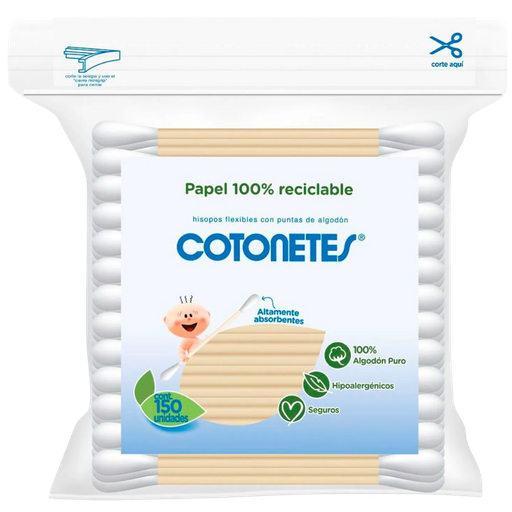 [3703] Copitos Cotonetes Johnsons x 150 Unidades