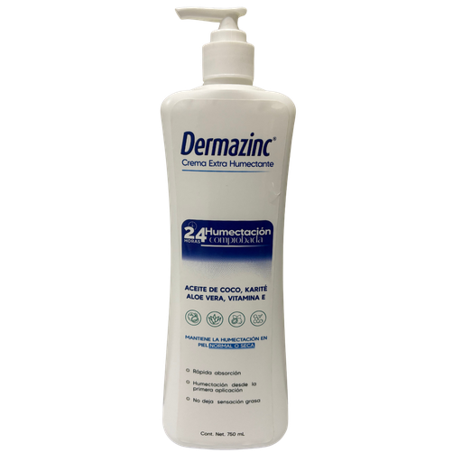 [3707] Crema Corporal Extra Humectante Dermazinc x 750g