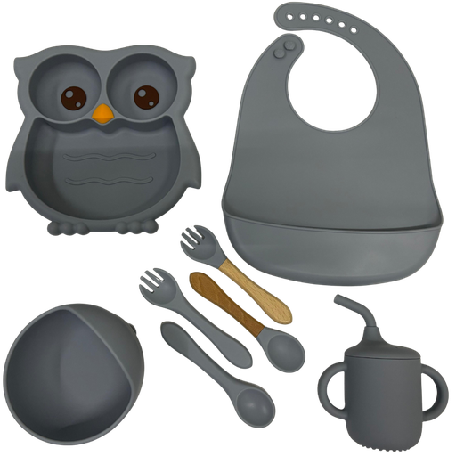 [3750] ACC Kit Vajilla de Silicona YST280 Buho Gris