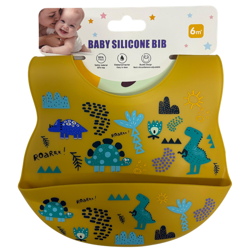 [3760] ACC Babero de silicona YSN160 Amarillo