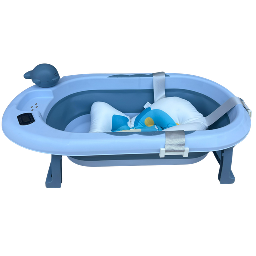 [3783] ACC Bañera Plegable Termometro + Maya 470COCO Azul