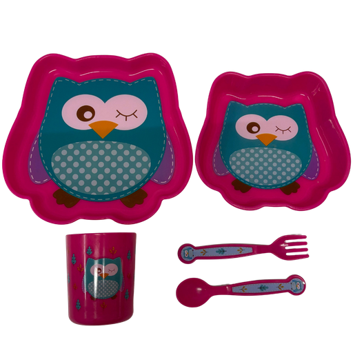 [3791] ACC Vajilla 5 Piezas BIP2046 Fucsia Niña